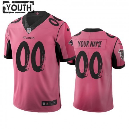 Lasten Atlanta Falcons NFL Pelipaita Custom Vaaleanpunainen City Edition Vapor Limited